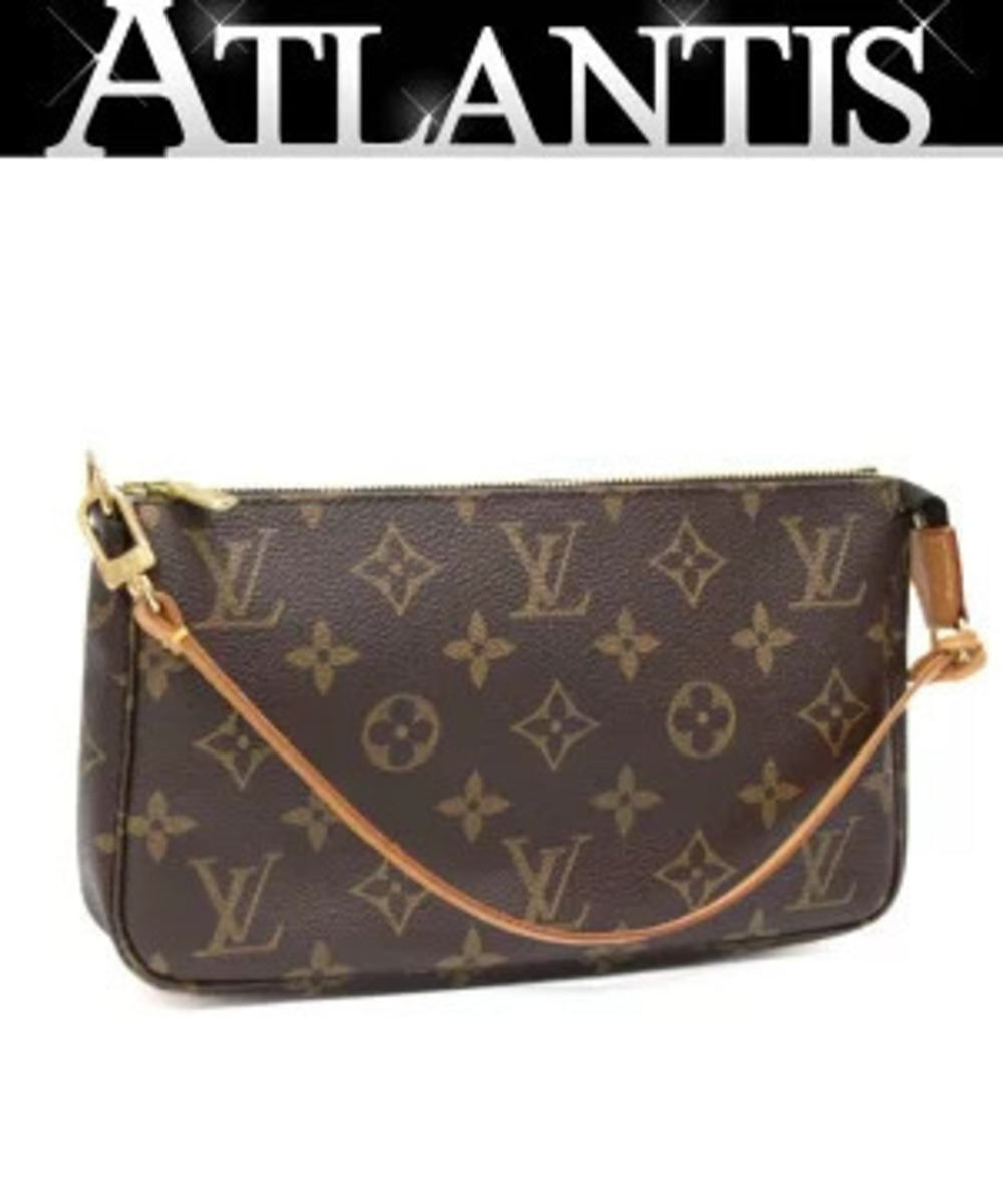 Louis Vuitton Pochette Accessoires Accessory Pouch Clutch Monogram - Picture 1 of 7